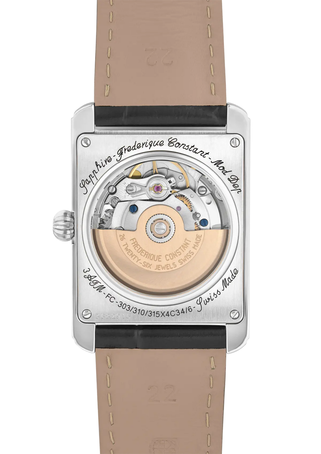 Frederique Constant Classics Carree Plateado