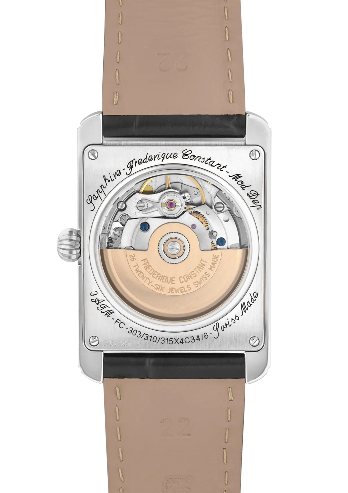 Frederique Constant Classics Carree Plateado