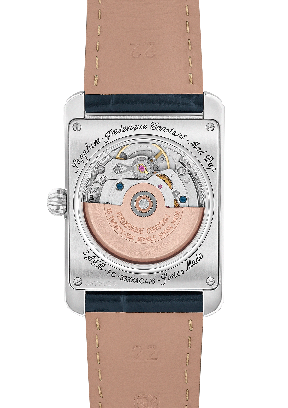 Frederique Constant Classics Carree Moonphase Azul