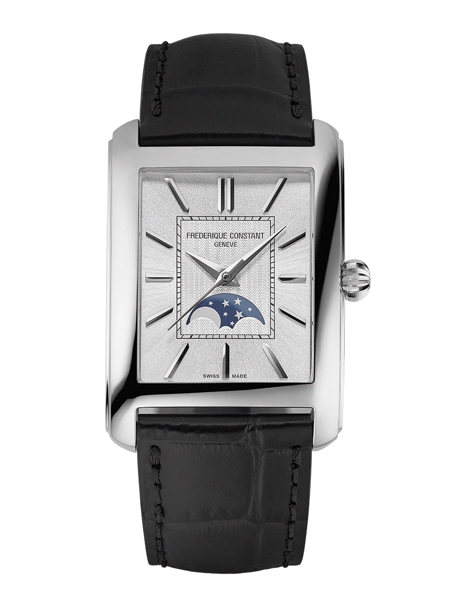 Frederique Constant Classics Carree Moonphase Plateado