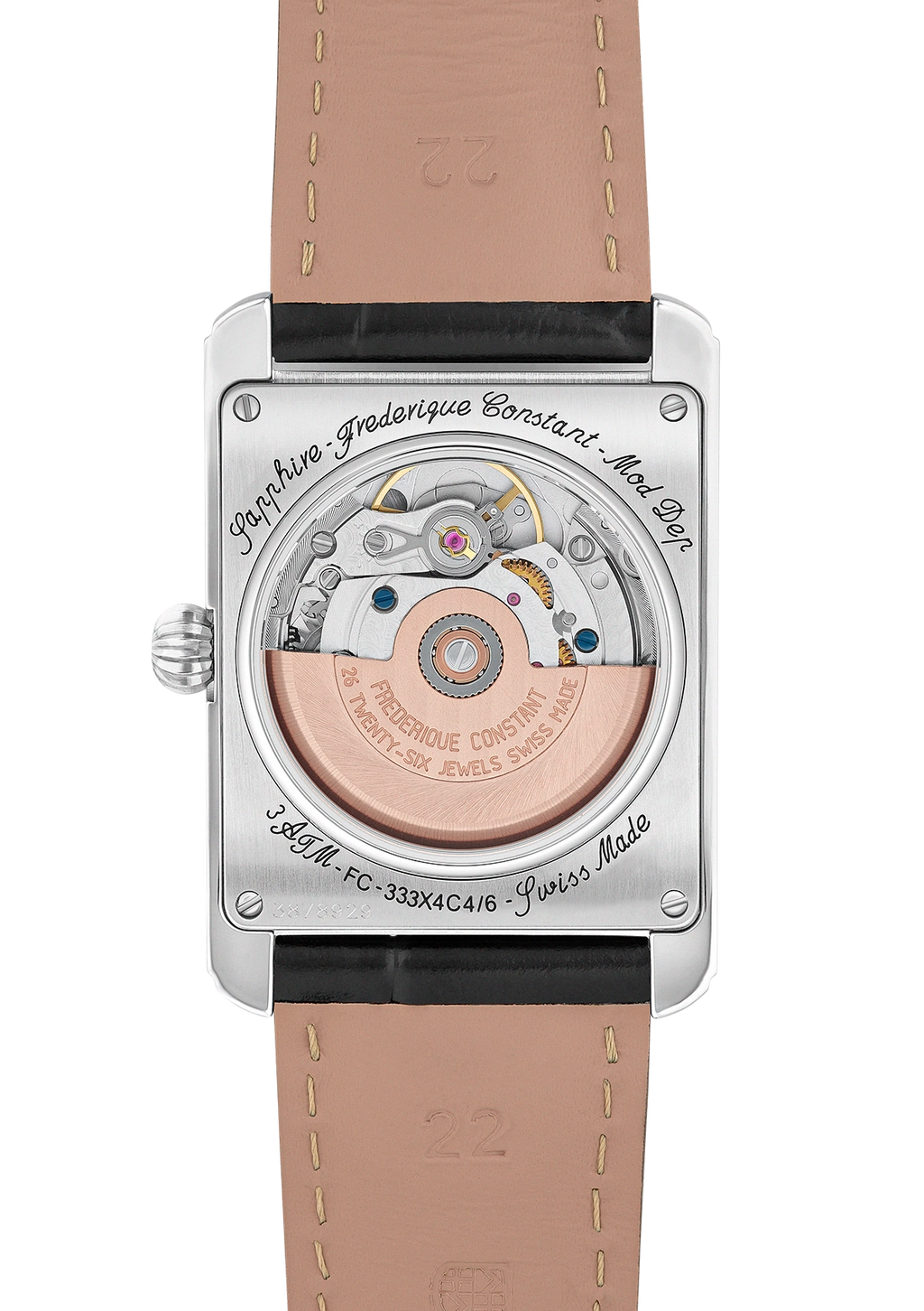 Frederique Constant Classics Carree Moonphase Plateado