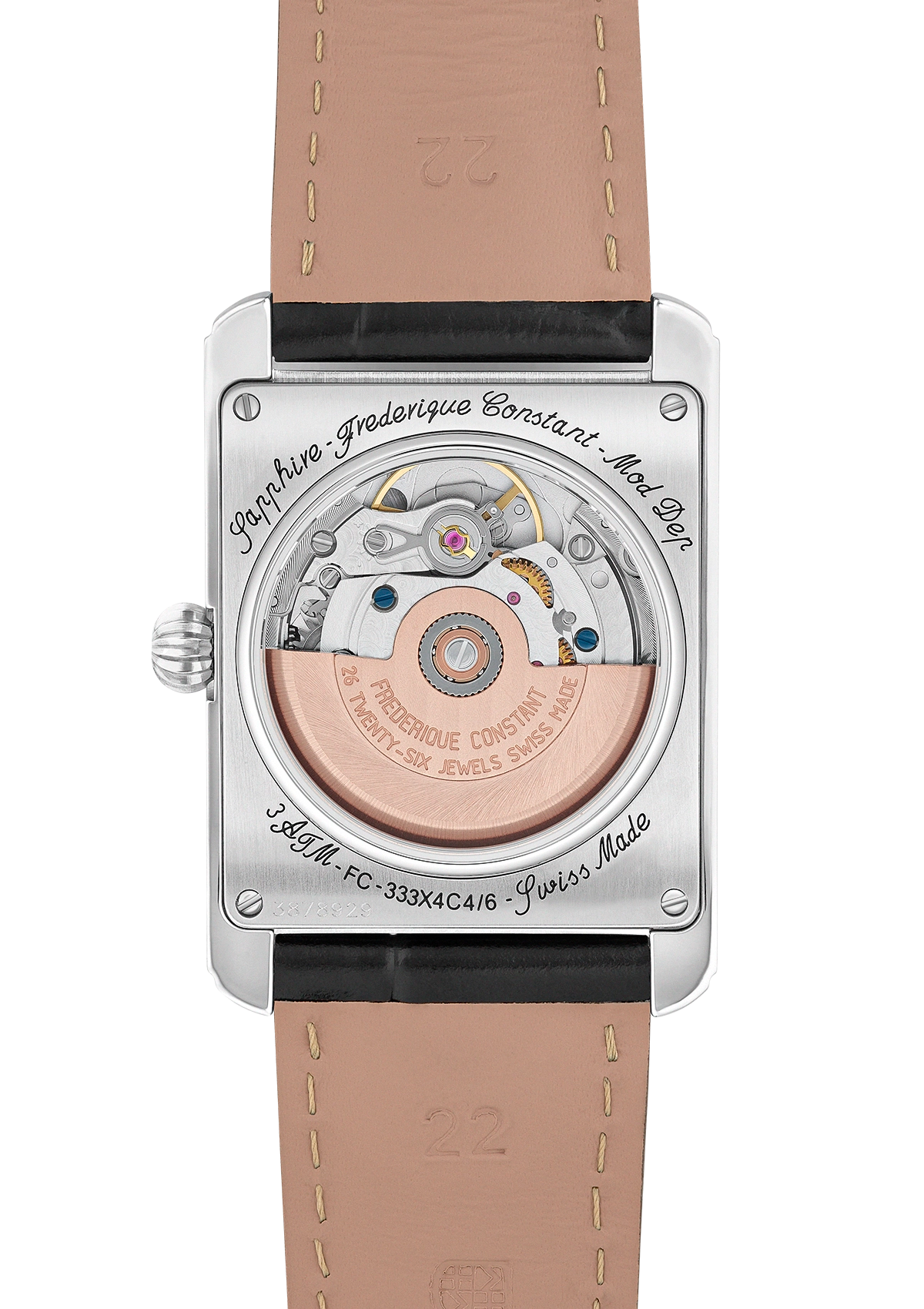 Frederique Constant Classics Carree Moonphase Plateado